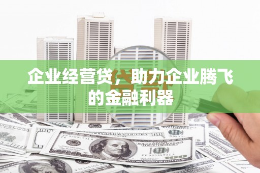 洮南企业经营贷，助力企业腾飞的金融利器