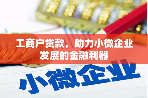 洮南工商户贷款，助力小微企业发展的金融利器