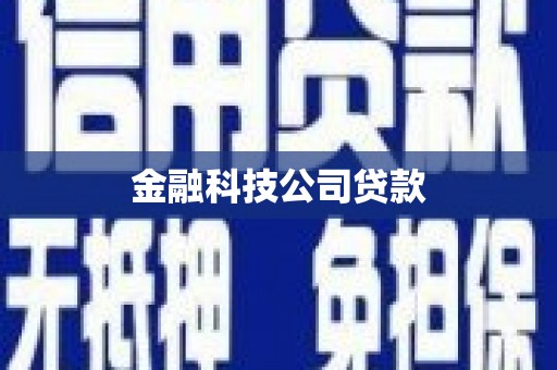 洮南金融科技公司贷款