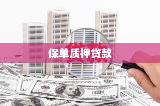 洮南保单质押贷款