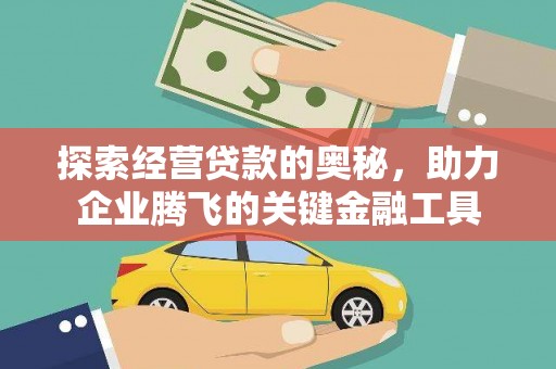 洮南探索经营贷款的奥秘，助力企业腾飞的关键金融工具