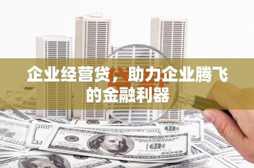 洮南企业经营贷，助力企业腾飞的金融利器