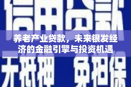 洮南养老产业贷款，未来银发经济的金融引擎与投资机遇