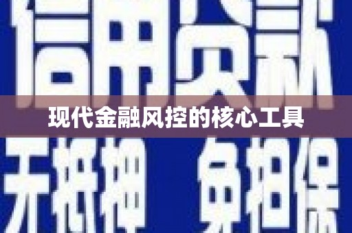 洮南现代金融风控的核心工具