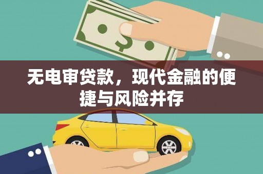 洮南无电审贷款，现代金融的便捷与风险并存