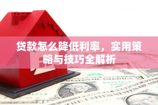 洮南贷款怎么降低利率，实用策略与技巧全解析