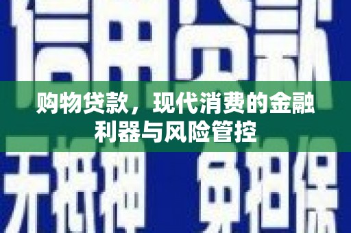 洮南购物贷款，现代消费的金融利器与风险管控