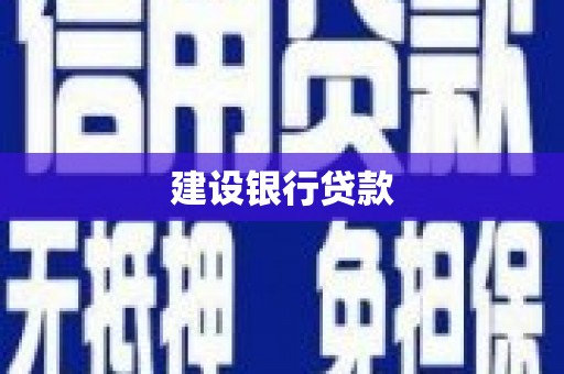 洮南建设银行贷款