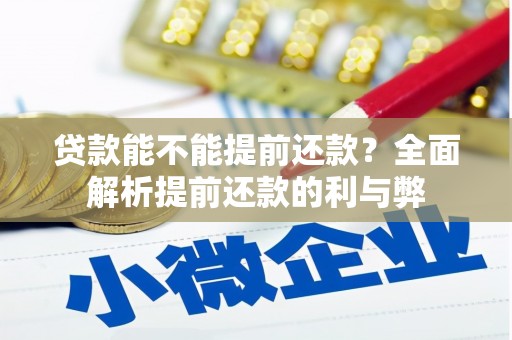 洮南贷款能不能提前还款？全面解析提前还款的利与弊