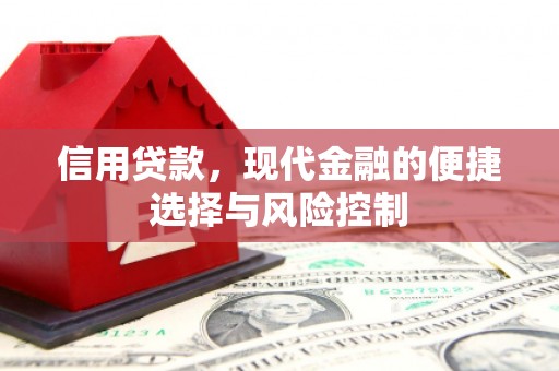洮南信用贷款，现代金融的便捷选择与风险控制