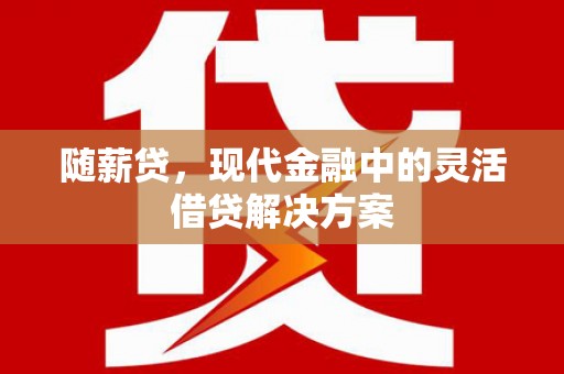 洮南随薪贷，现代金融中的灵活借贷解决方案