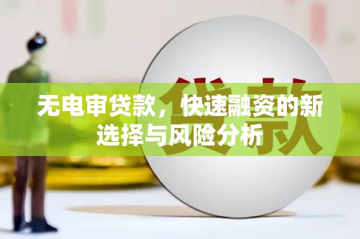 洮南无电审贷款，快速融资的新选择与风险分析