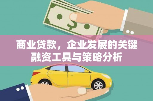 洮南商业贷款，企业发展的关键融资工具与策略分析