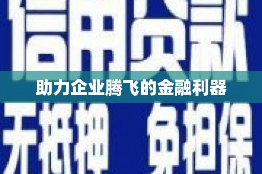 洮南助力企业腾飞的金融利器