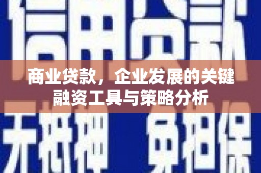 洮南商业贷款，企业发展的关键融资工具与策略分析