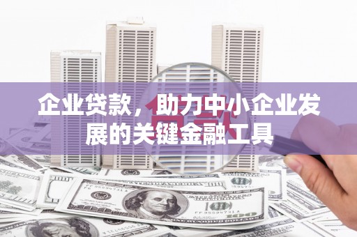 洮南企业贷款，助力中小企业发展的关键金融工具