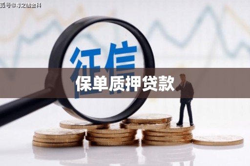 洮南保单质押贷款