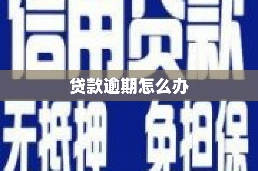 洮南贷款逾期怎么办