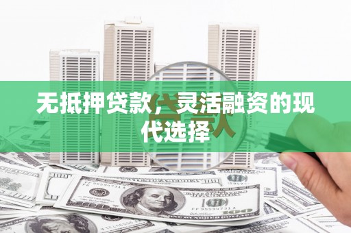 洮南无抵押贷款，灵活融资的现代选择
