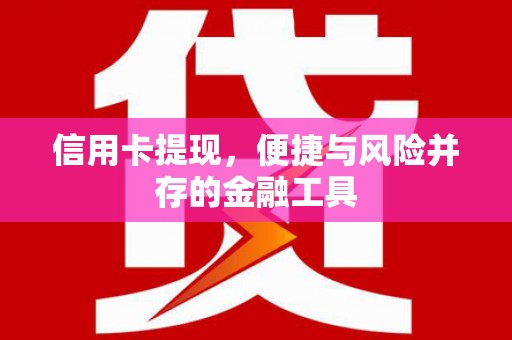 洮南信用卡提现，便捷与风险并存的金融工具