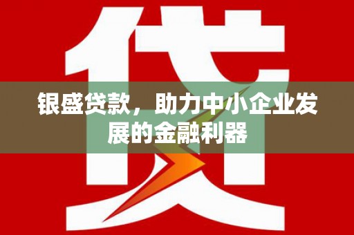 洮南银盛贷款，助力中小企业发展的金融利器