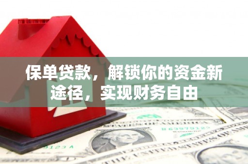 洮南保单贷款，解锁你的资金新途径，实现财务自由