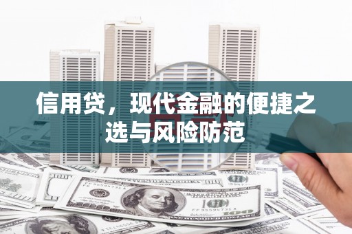 洮南信用贷，现代金融的便捷之选与风险防范