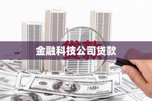 洮南金融科技公司贷款