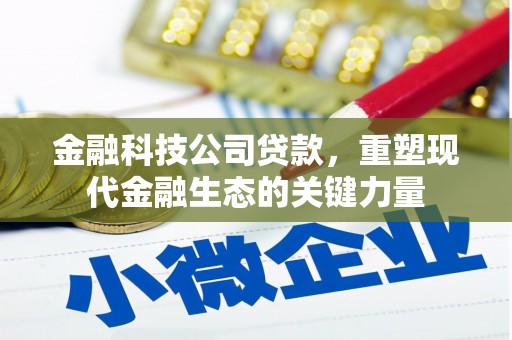 洮南金融科技公司贷款，重塑现代金融生态的关键力量