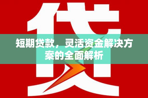 洮南短期贷款，灵活资金解决方案的全面解析