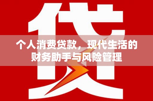 洮南个人消费贷款，现代生活的财务助手与风险管理