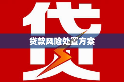 洮南贷款风险处置方案