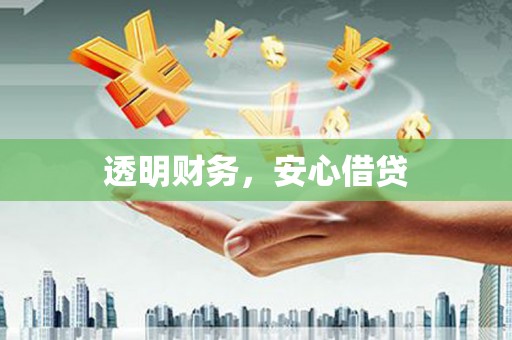洮南透明财务，安心借贷