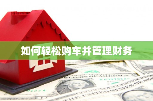 洮南如何轻松购车并管理财务