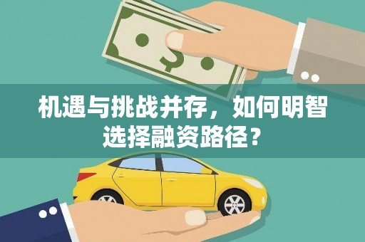 洮南机遇与挑战并存，如何明智选择融资路径？