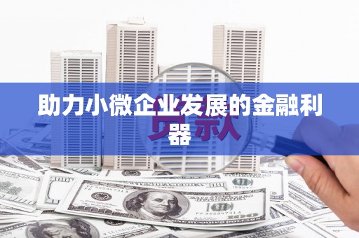 洮南助力小微企业发展的金融利器